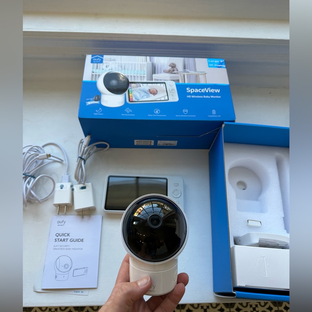 eufy Wi-Fi Free Wireless Baby Monitor Camera 720p HD Resolution, Night Vision